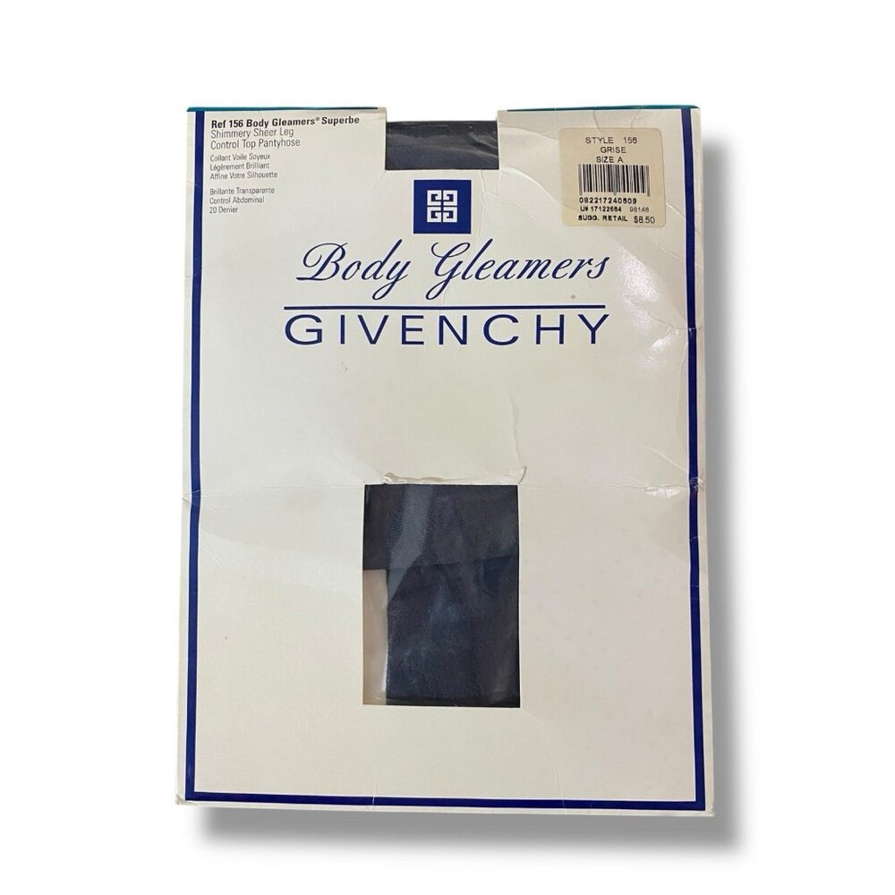 Givenchy Body Gleamers Superbe Shimmery Sheer Control Pantyhose 156 Grey Size A